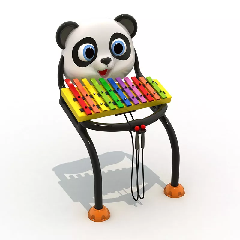 Instrumento de percusión en forma de panda